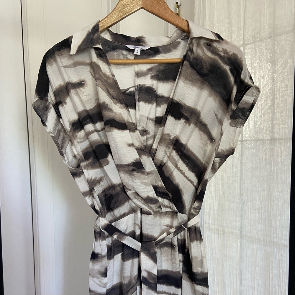 Reitmans Monochrome Tie-Dye Dress